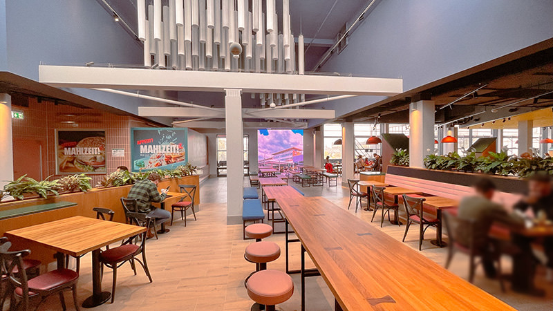 Der Foodcourt Mahlzeit in der Rathaus Galerie Essen