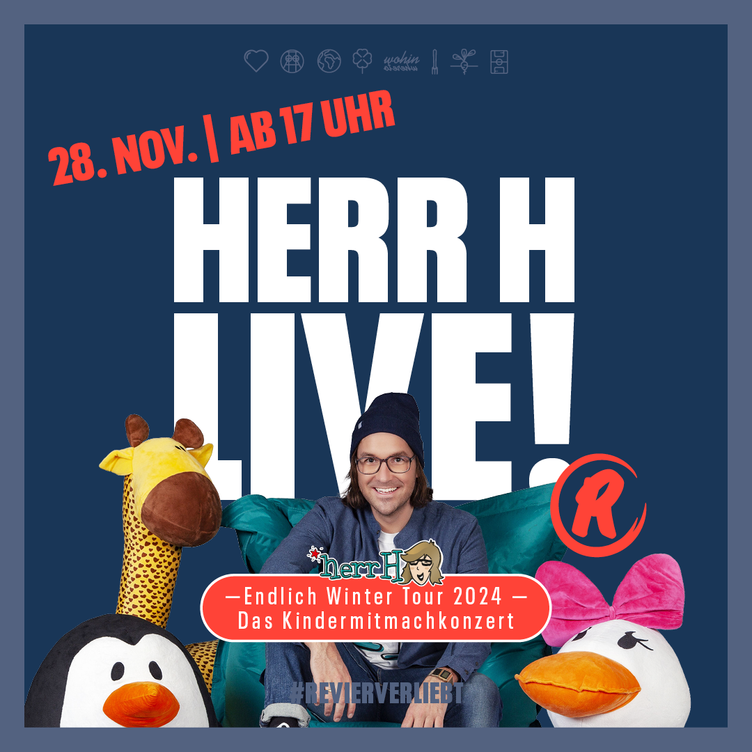 Live-Konzert von Herr H am 28.11.2024 ab 17 Uhr in der Rathaus Galerie Essen
